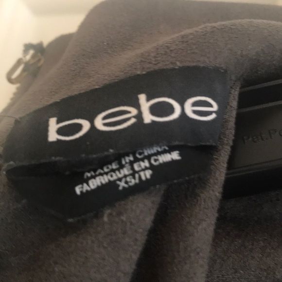 BEBE Cold Shoulder Jacket Grey Size XS - Picture 4 of 5